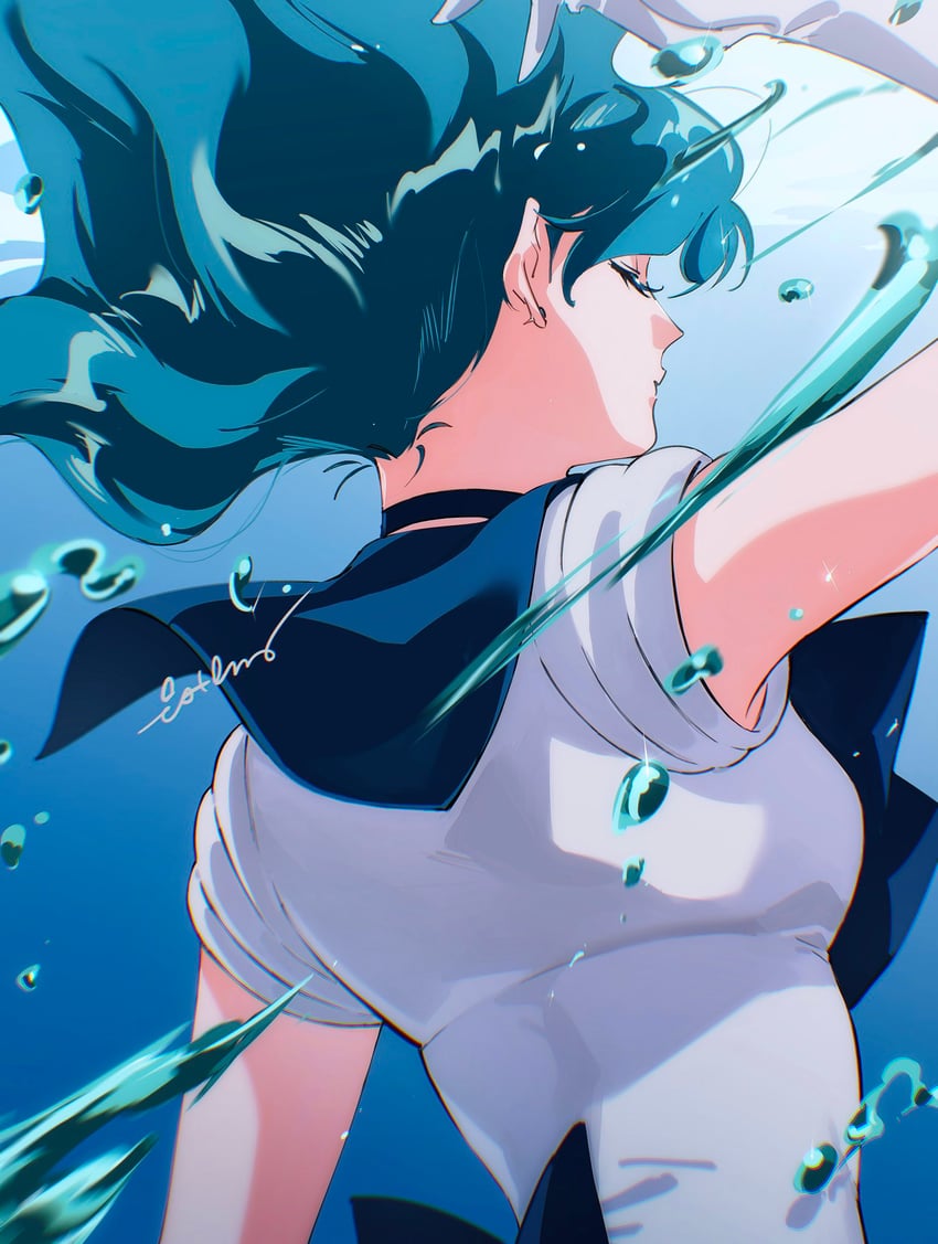 kaiou michiru and sailor neptune (bishoujo senshi sailor moon) drawn by roru_(lol_dessin)
