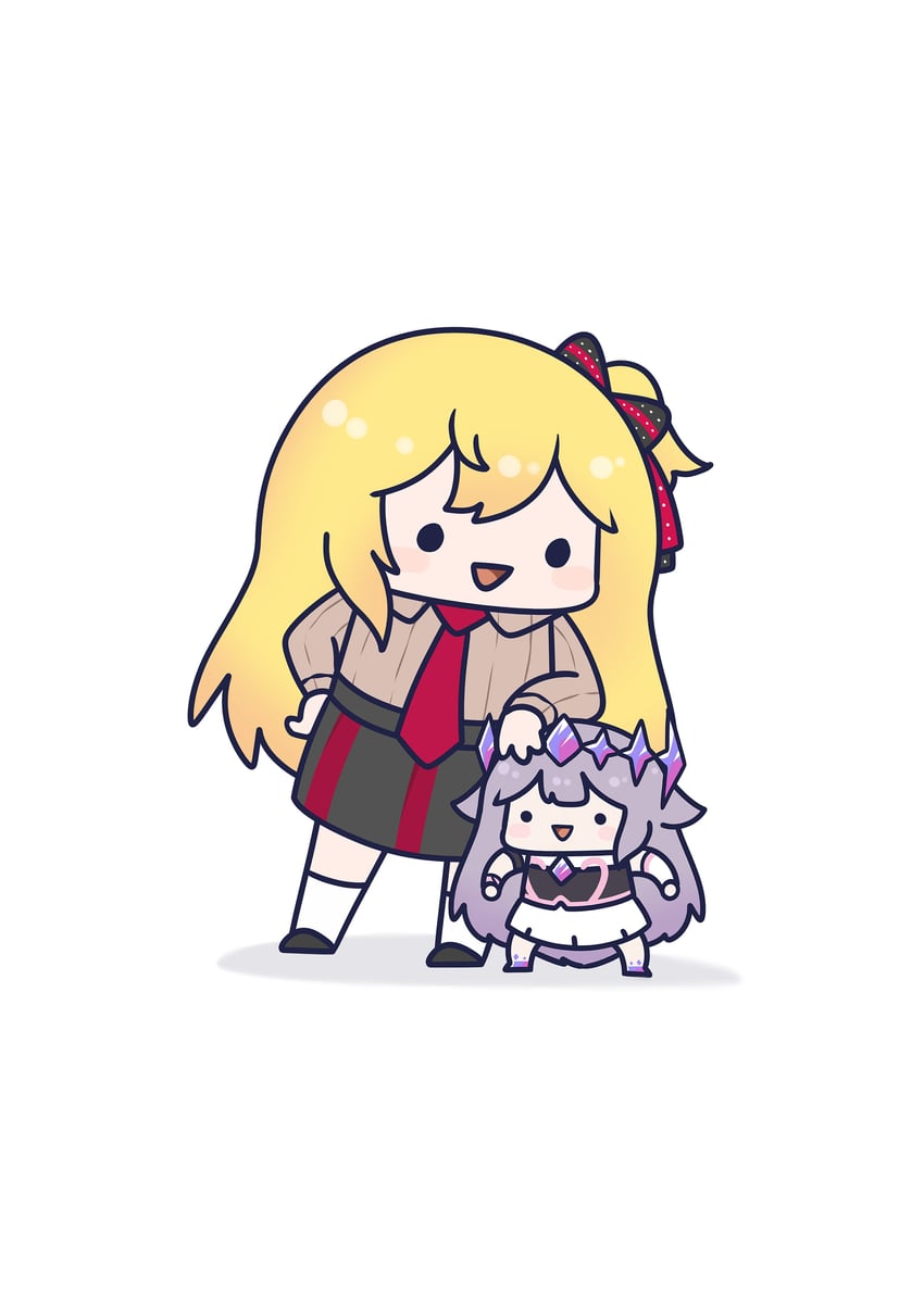 koseki bijou and kaela kovalskia (hololive and 2 more) drawn by phdpigeon