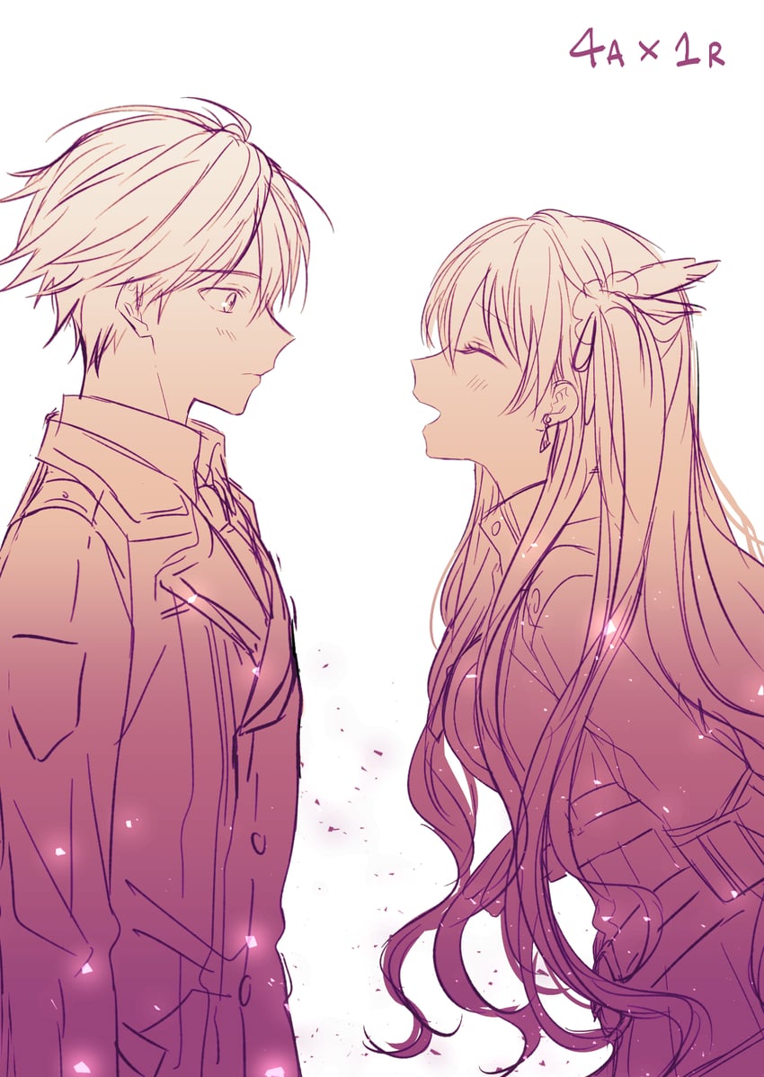 rean schwarzer and alisa reinford (eiyuu densetsu and 2 more) drawn by soap_(user_kghh4755)