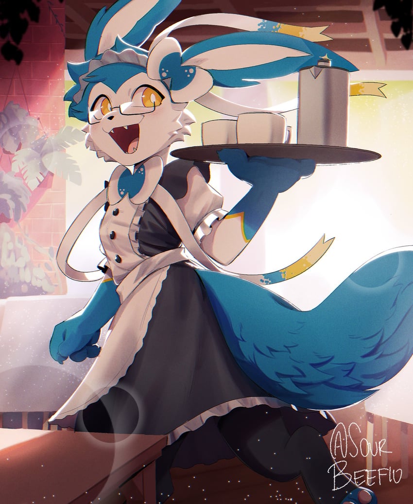 sylveon (original and 1 more) drawn by sourbeefio