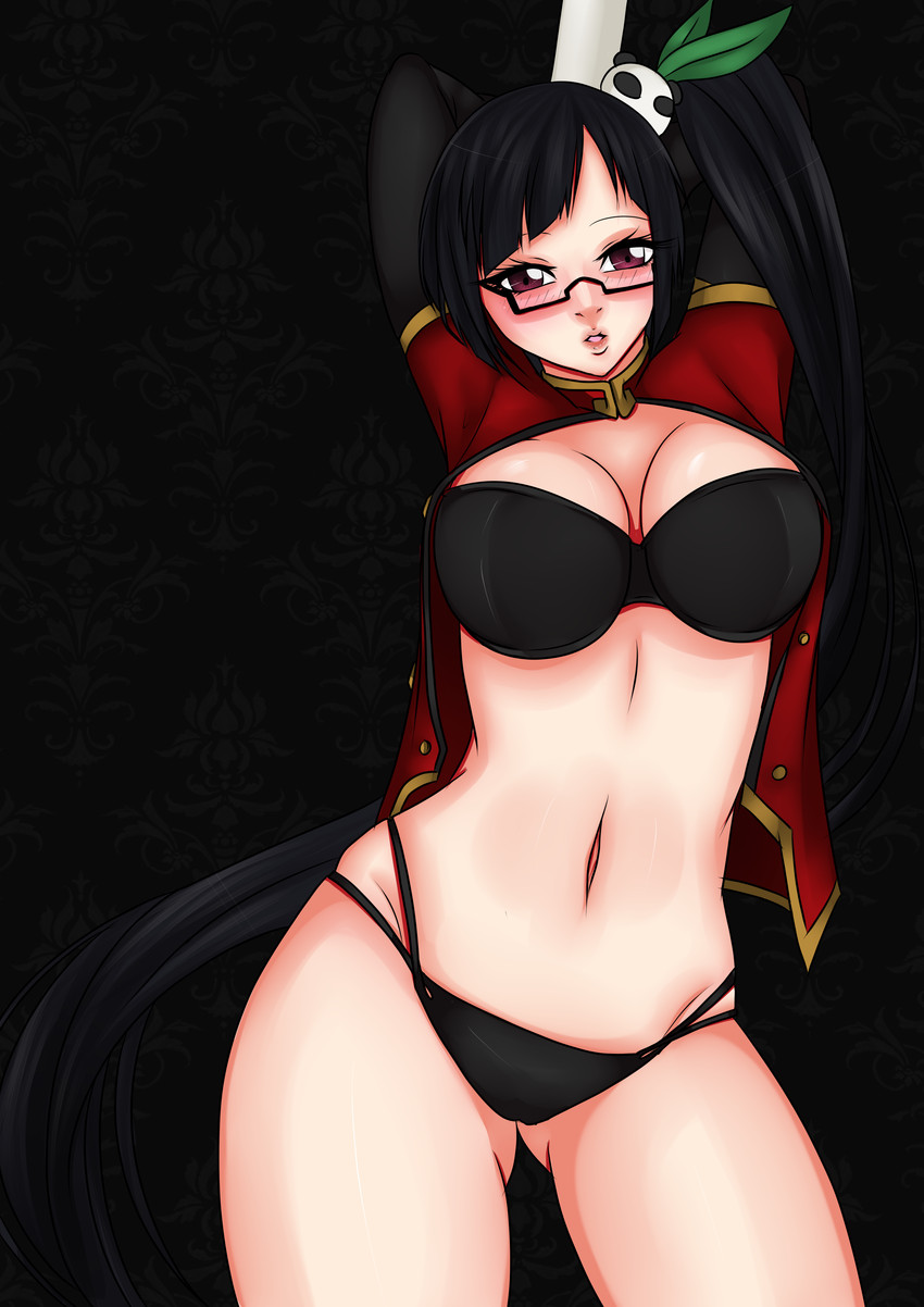 litchi faye ling and lao jiu (blazblue) drawn by chisana-neko