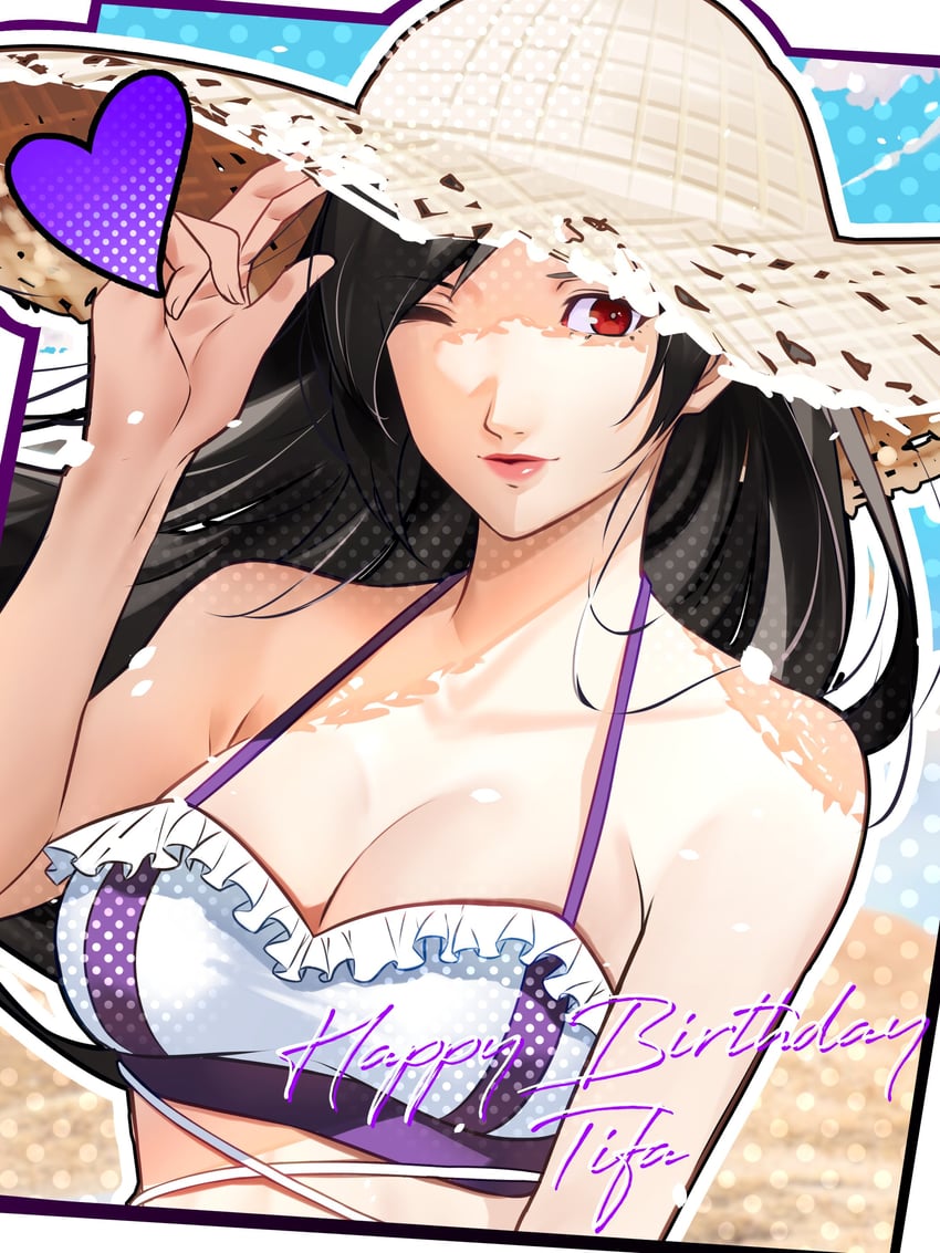 tifa lockhart (final fantasy and 3 more) drawn by wanderstillart