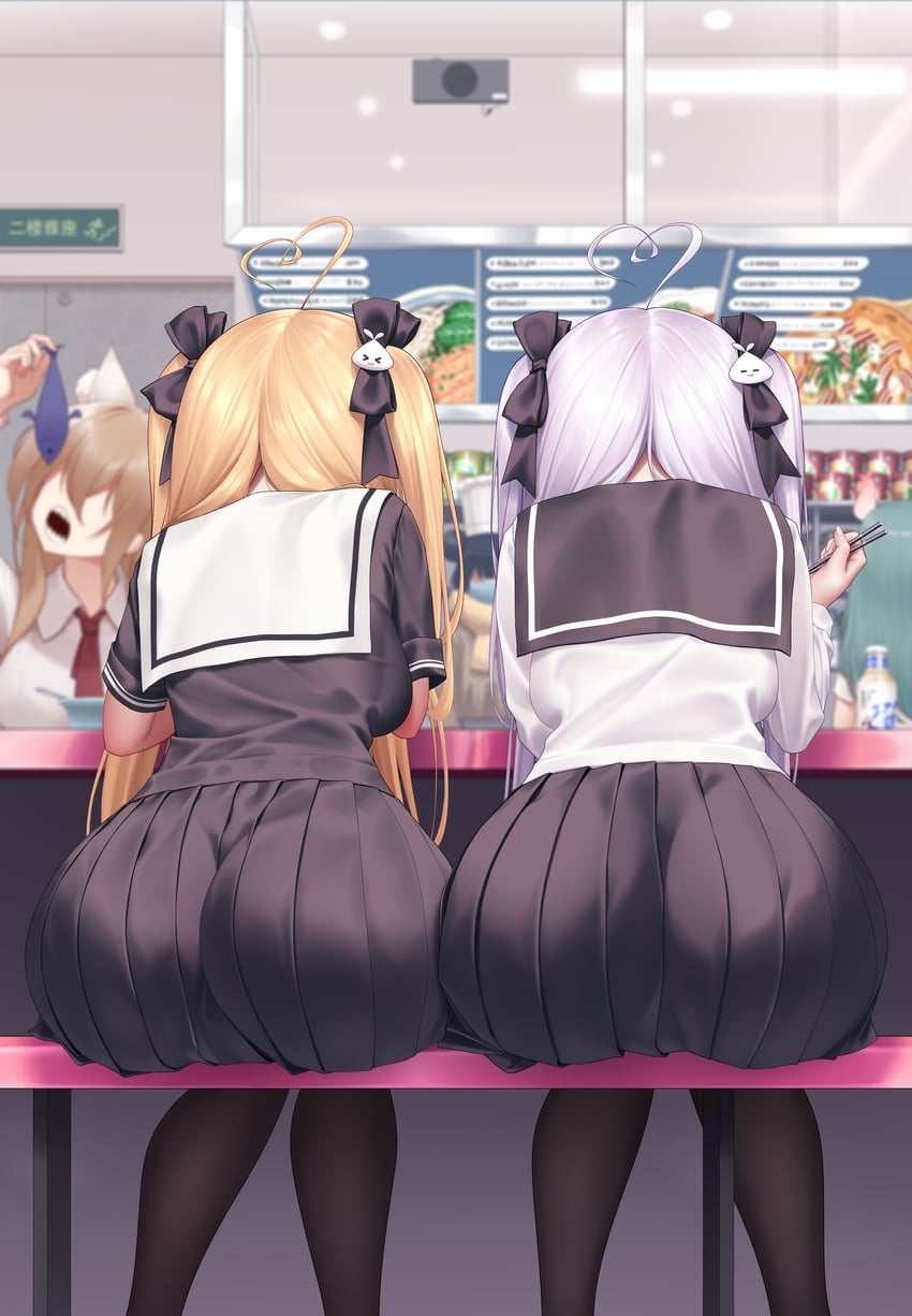 tokisaki mio and tokisaki asaba (original) drawn by niliu_chahui