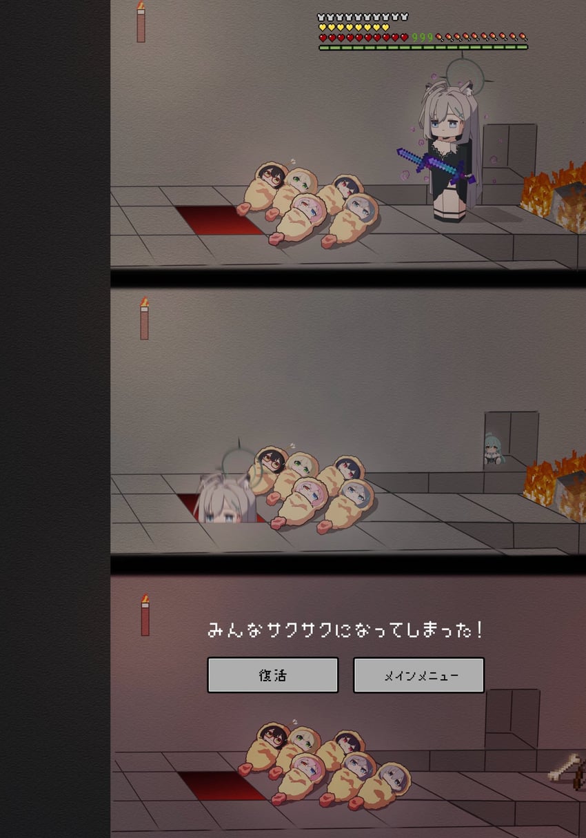 shiroko, hoshino, nonomi, shiroko terror, serika, and 3 more (blue archive and 1 more) drawn by shiyosan.