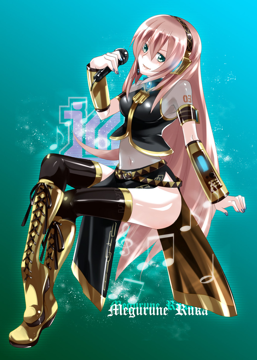 megurine luka (vocaloid) drawn by caffein