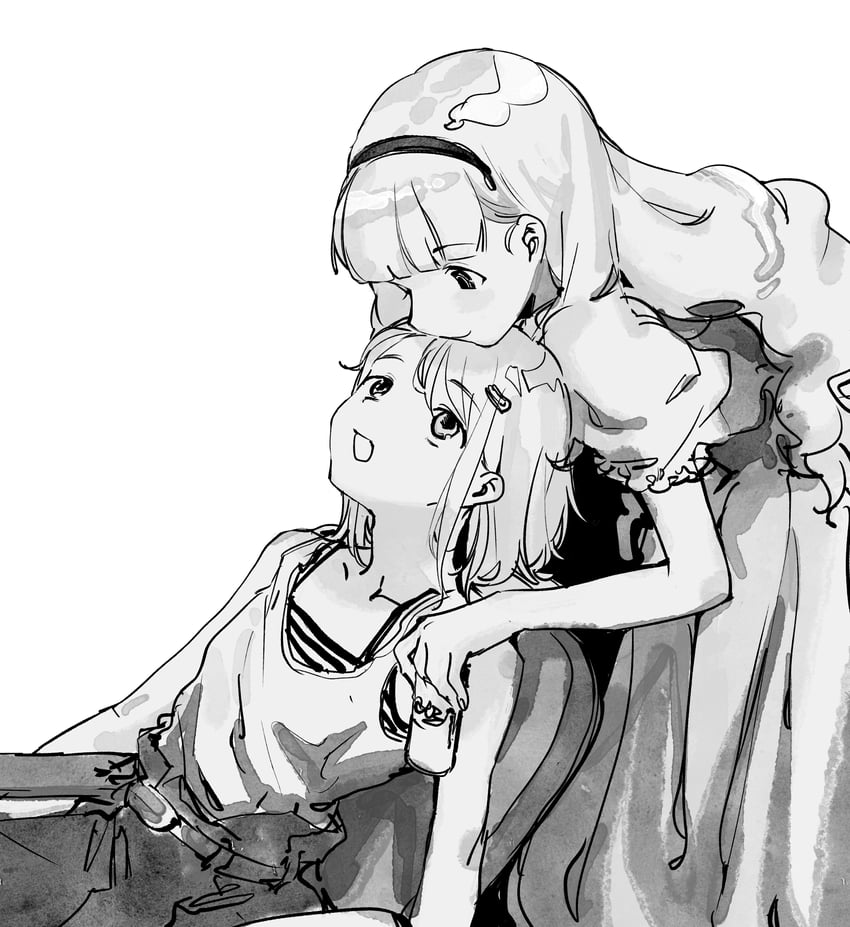 yuki aine and minato mio (aikatsu! and 1 more) drawn by suiso_(owp)