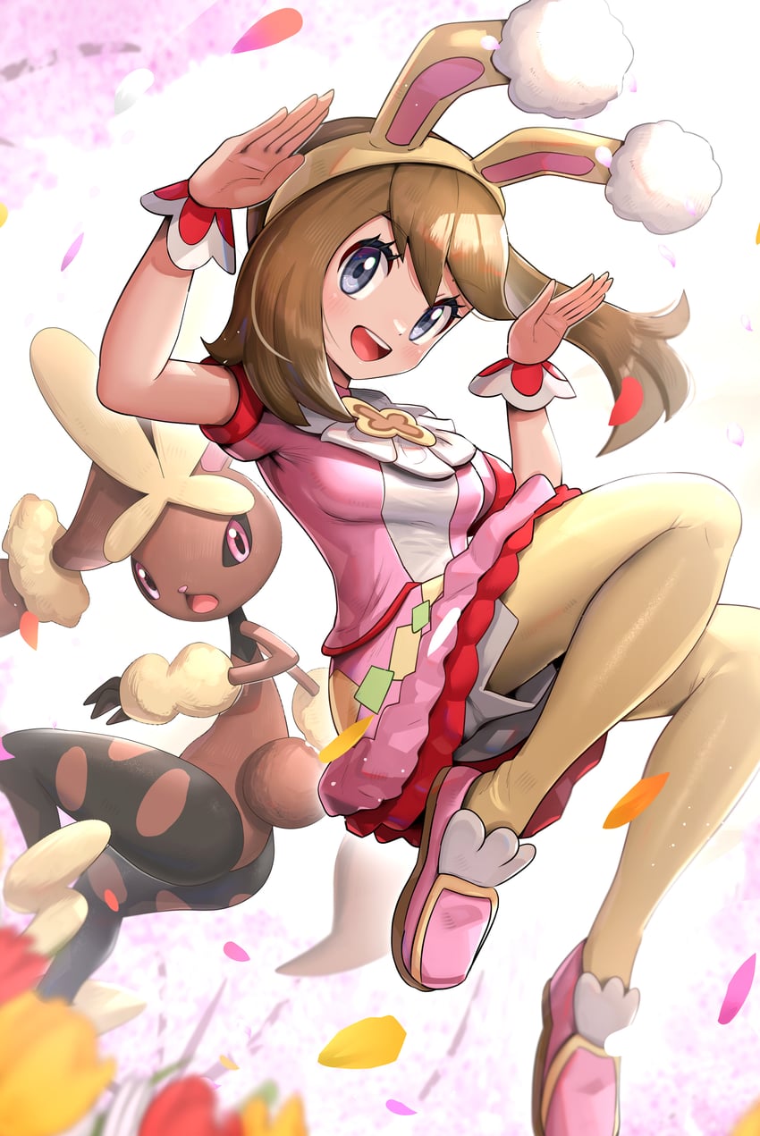 may, lopunny, and mega lopunny (pokemon and 1 more) drawn by gonzarez