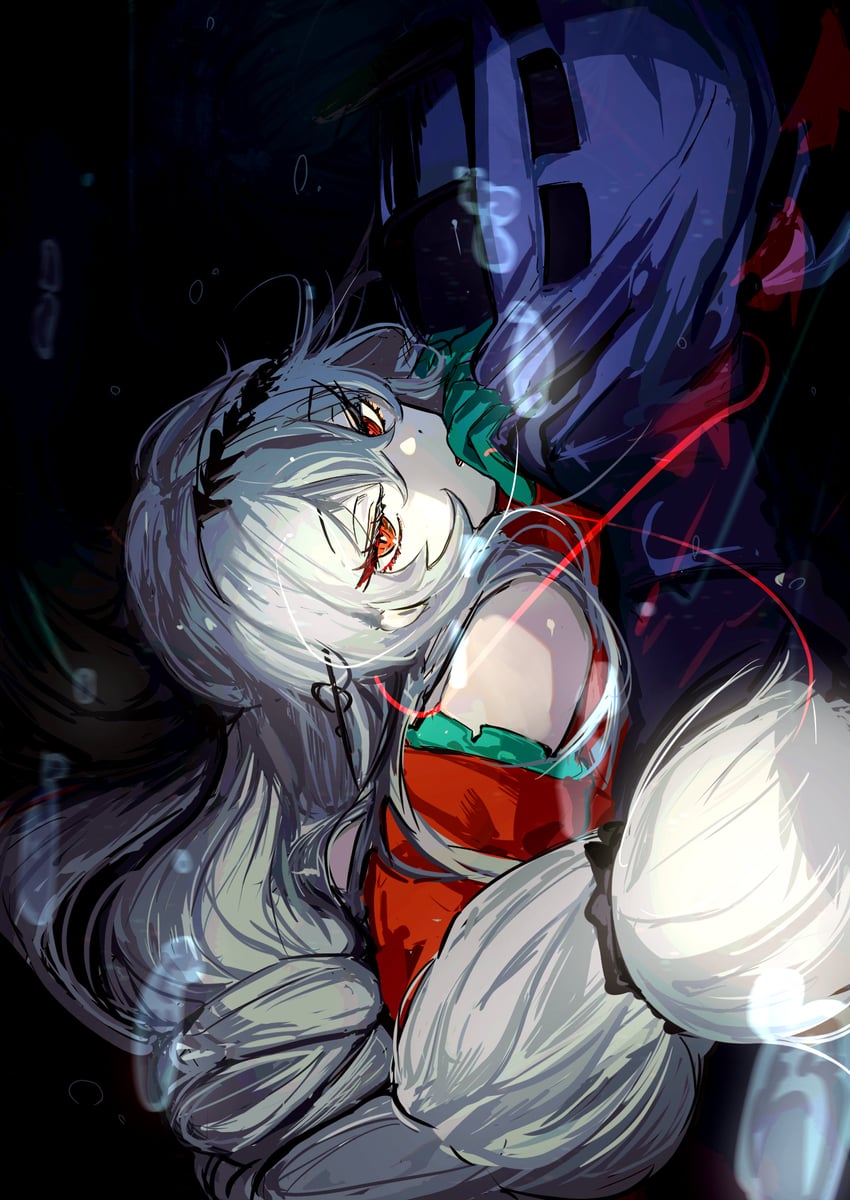 doctor, skadi, and skadi the corrupting heart (arknights) drawn by renka_(renxka)