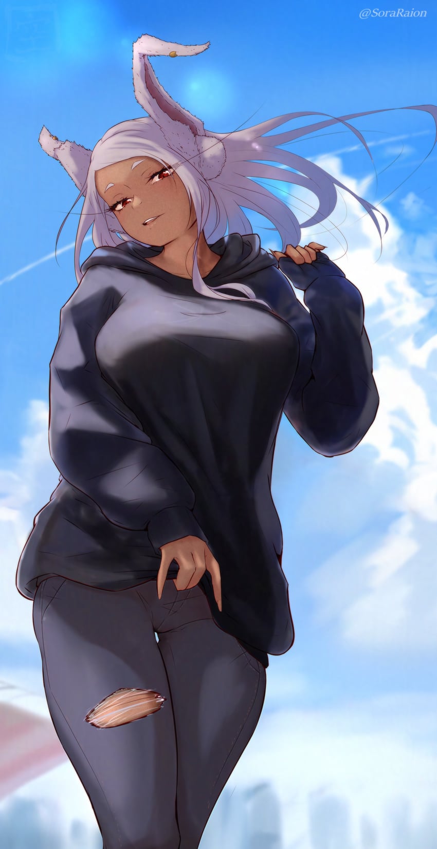 mirko (boku no hero academia) drawn by sora_raion