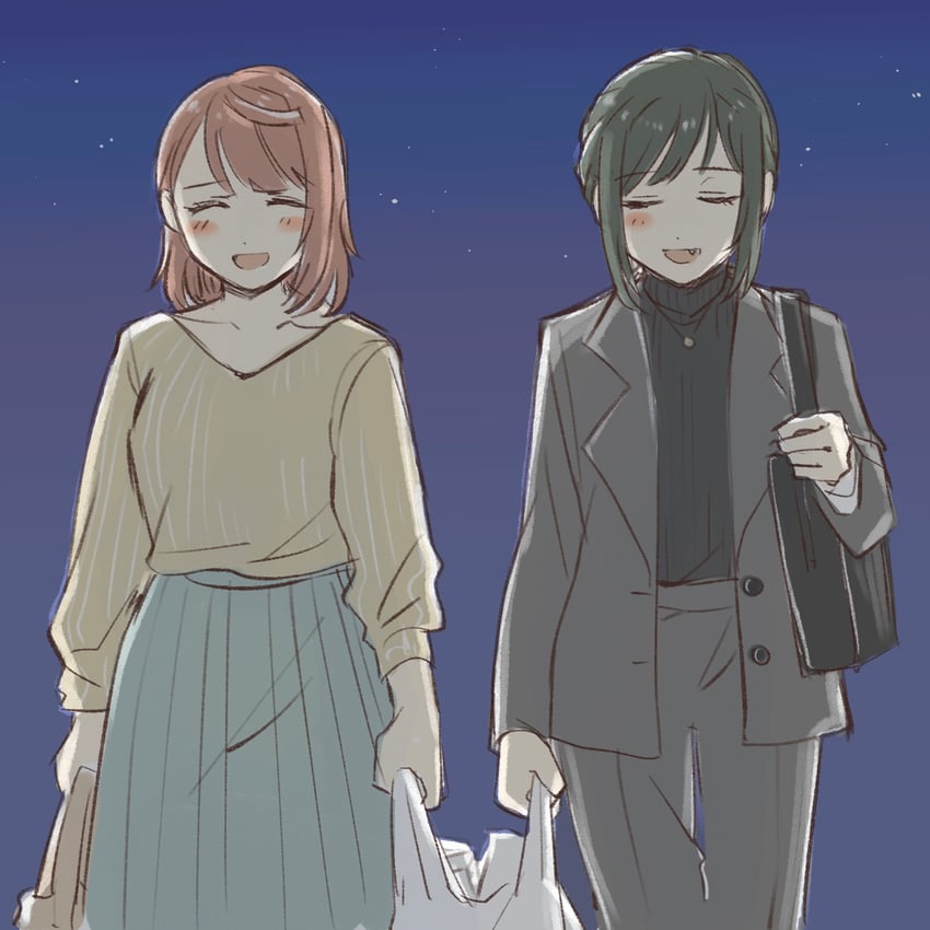 uehara ayumu and mifune shioriko (love live! and 1 more) drawn by solllolll