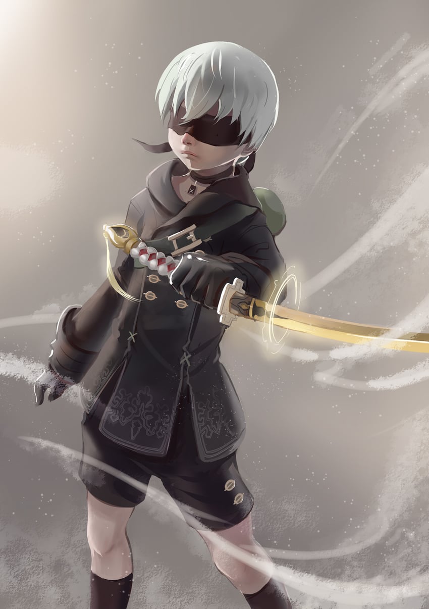 9s and machine (nier and 1 more) drawn by whinghope