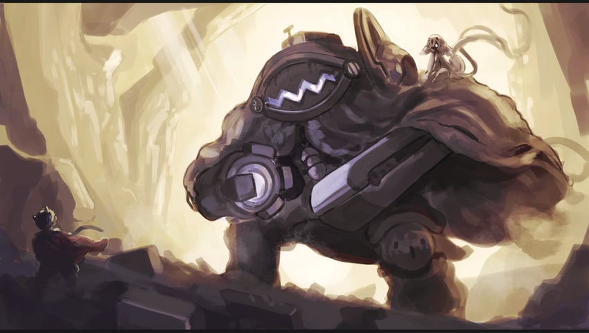 reg, faputa, and gabuurun (made in abyss) drawn by yubrich