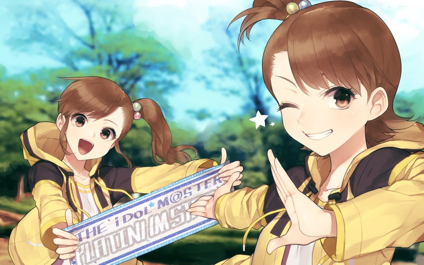 futami mami and futami ami (idolmaster and 1 more) drawn by hitoto