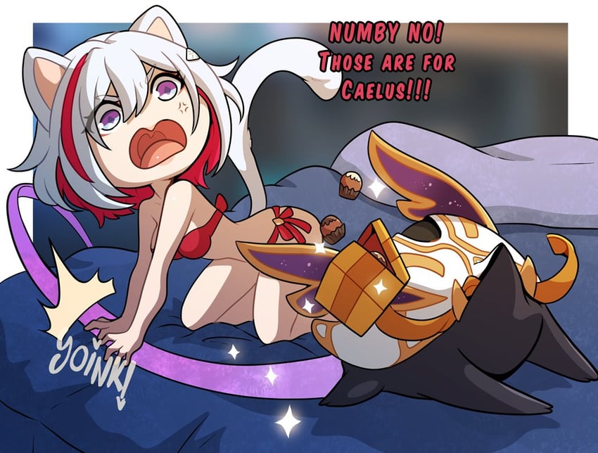topaz, trotter, and numby (honkai and 1 more) drawn by kinkymation
