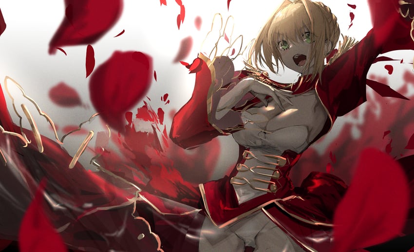 nero claudius (fate and 2 more) drawn by narue