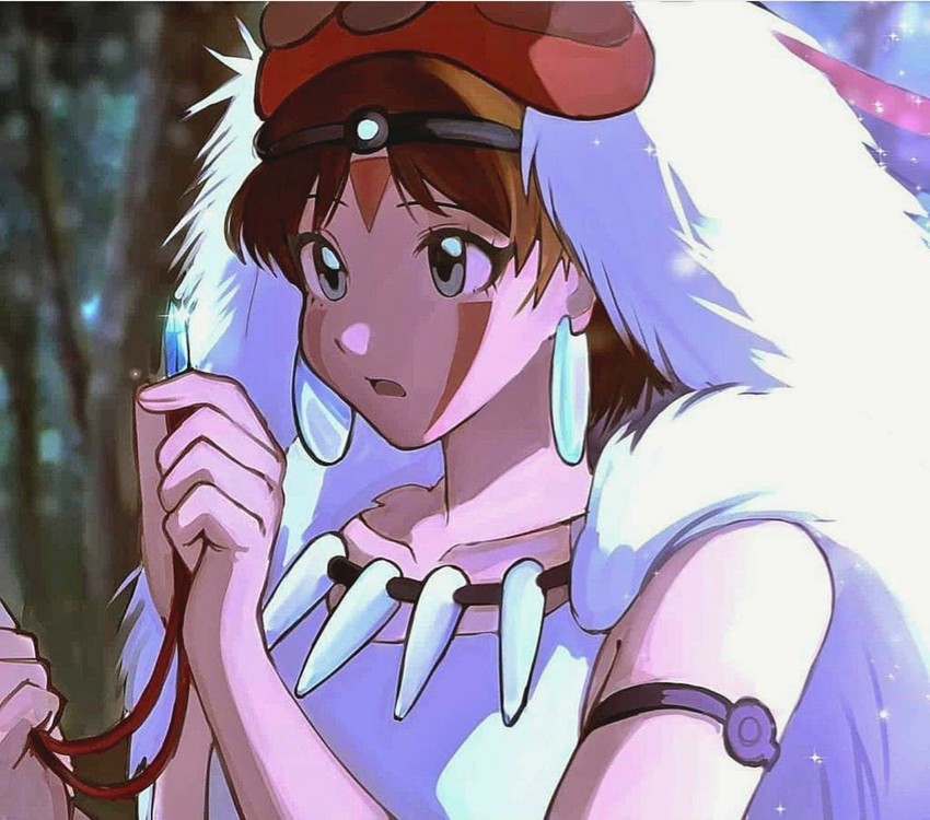 san (studio ghibli and 1 more) drawn by kumaartsu