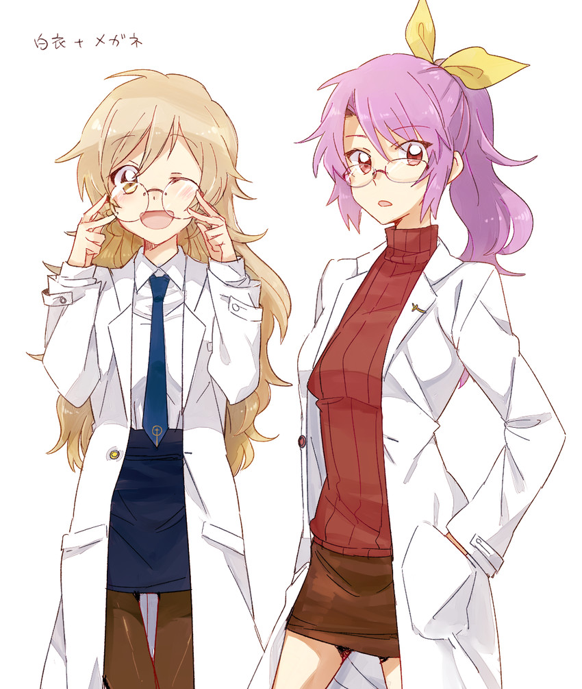 watatsuki no yorihime and watatsuki no toyohime (touhou) drawn by 6_(yuchae)