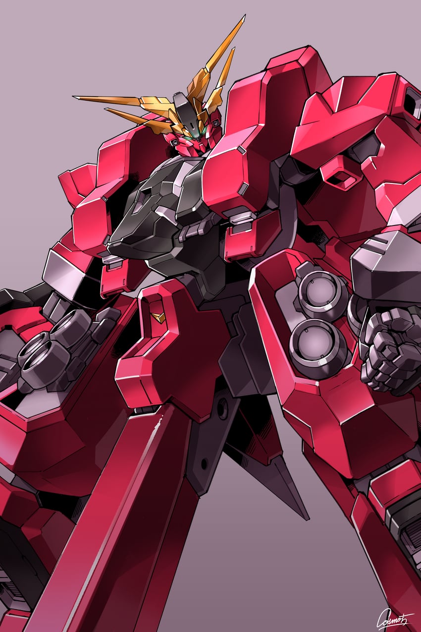 barzam ii (gundam and 2 more) drawn by cosmo-5