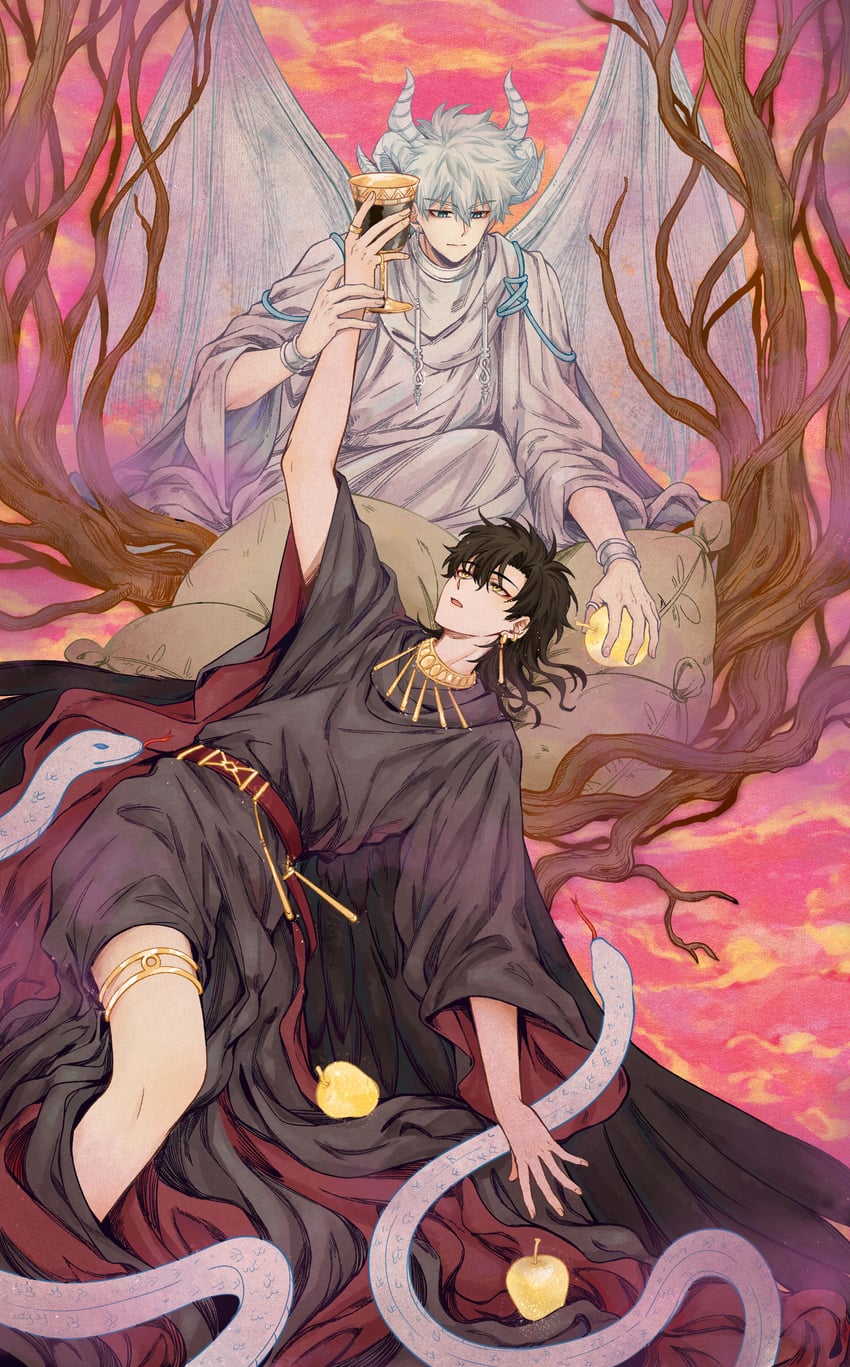 cheng xiaoshi and lu guang (shiguang dailiren) drawn by dsarl995595