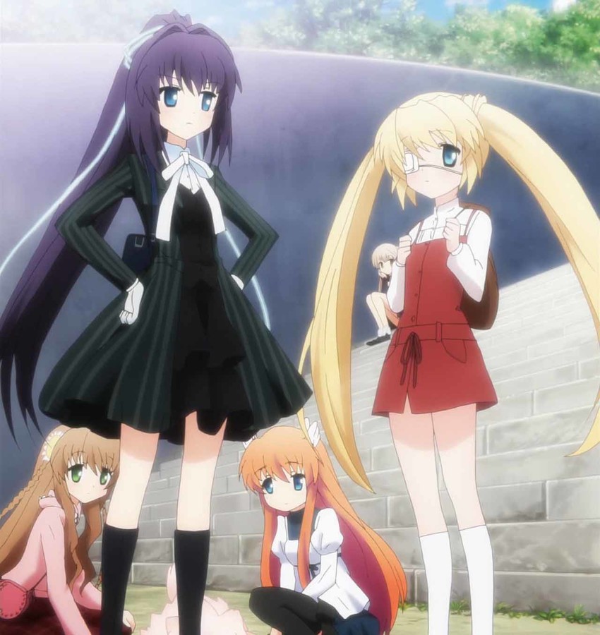 kanbe kotori, nakatsu shizuru, senri akane, konohana lucia, and ootori chihaya (rewrite)