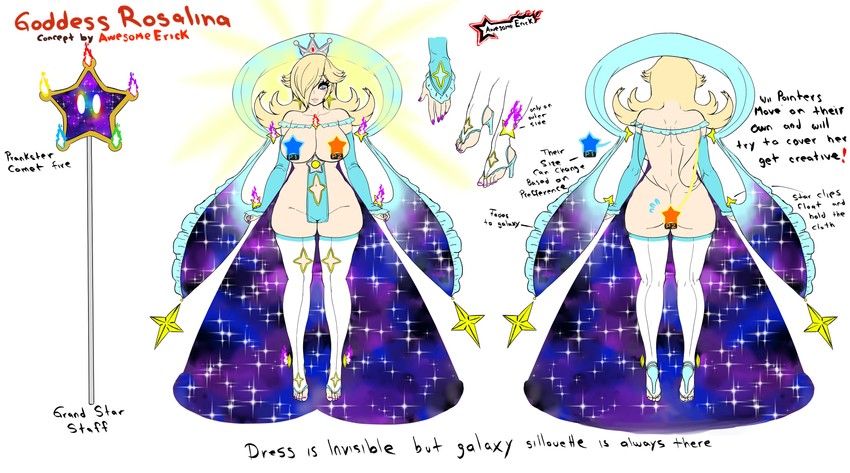 rosalina (mario and 1 more) drawn by awesomeerix