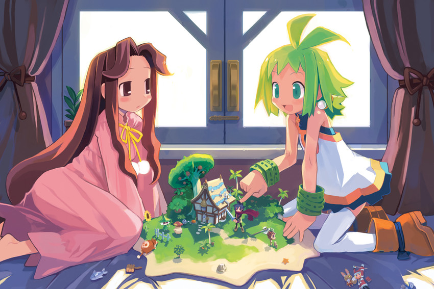 marona, ash, putty, and castille (phantom brave) drawn by harada_takehito