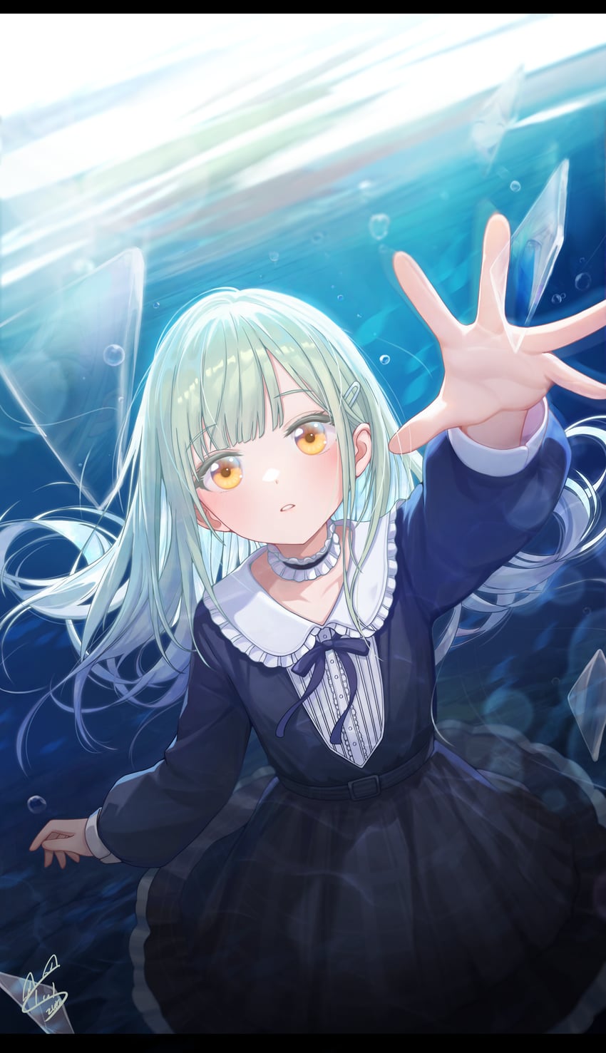wakaba mutsumi (bang dream! and 1 more) drawn by qingye_tuanzi