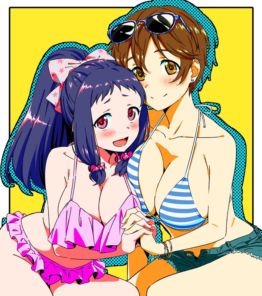 oikawa shizuku and ohnuma kurumi (idolmaster and 1 more) drawn by dr._gero_(staedtler_0508)
