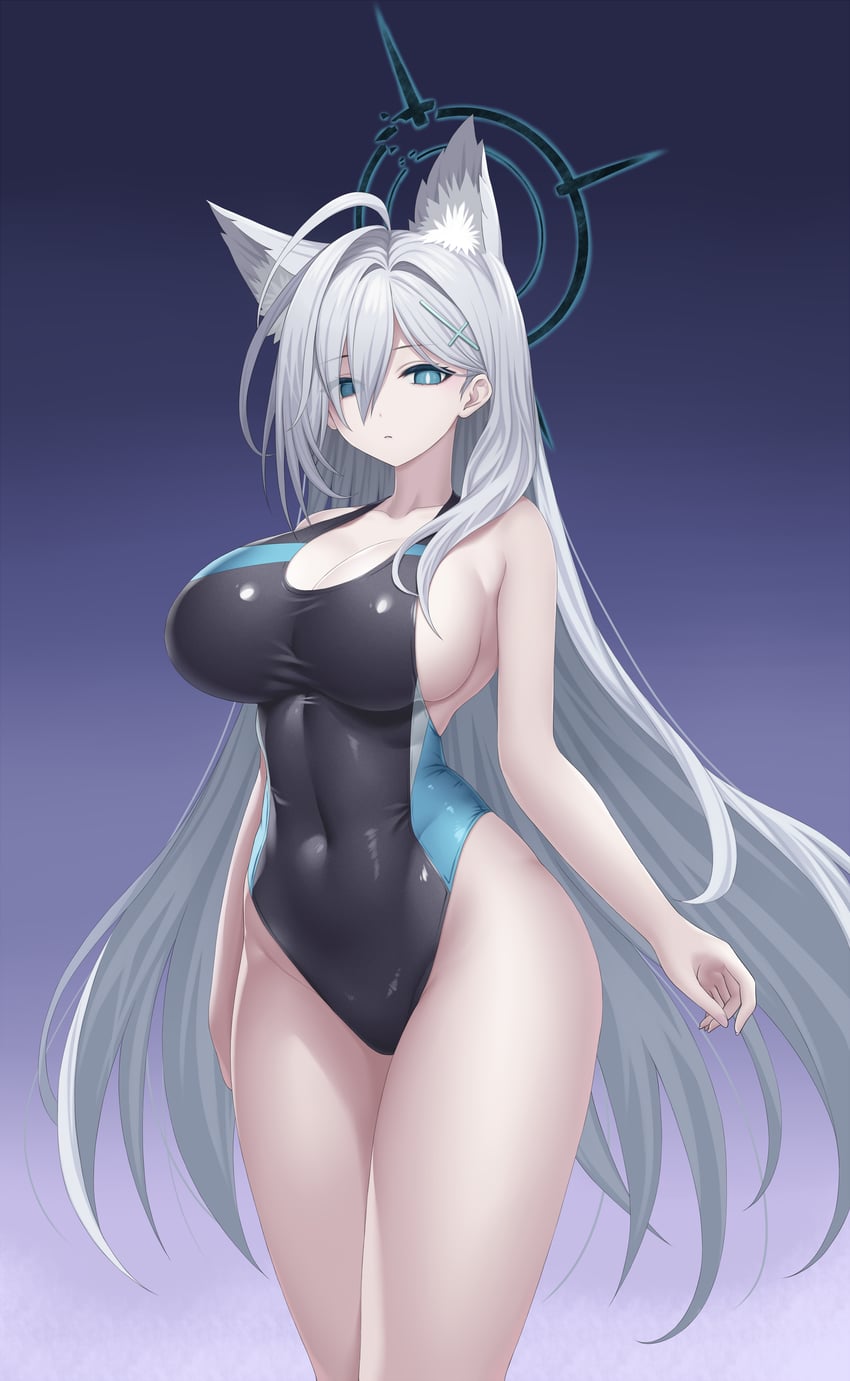 shiroko and shiroko terror (blue archive) drawn by asamura_hiori