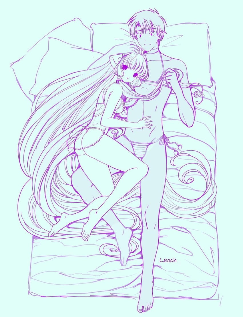 chii and motosuwa hideki (chobits) drawn by laoch_vector