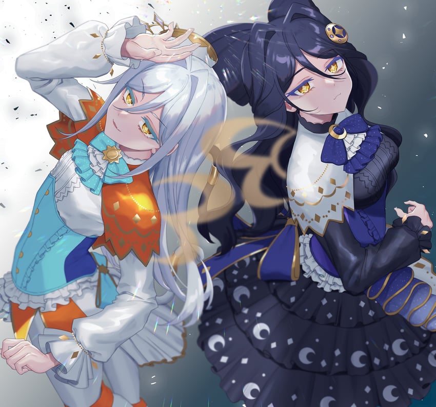 solulu and luluna (pretty series and 1 more) drawn by hourai_ninjin