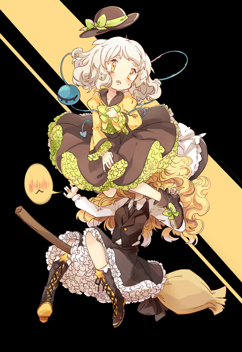 kirisame marisa and komeiji koishi (touhou) drawn by siam_(meow13)