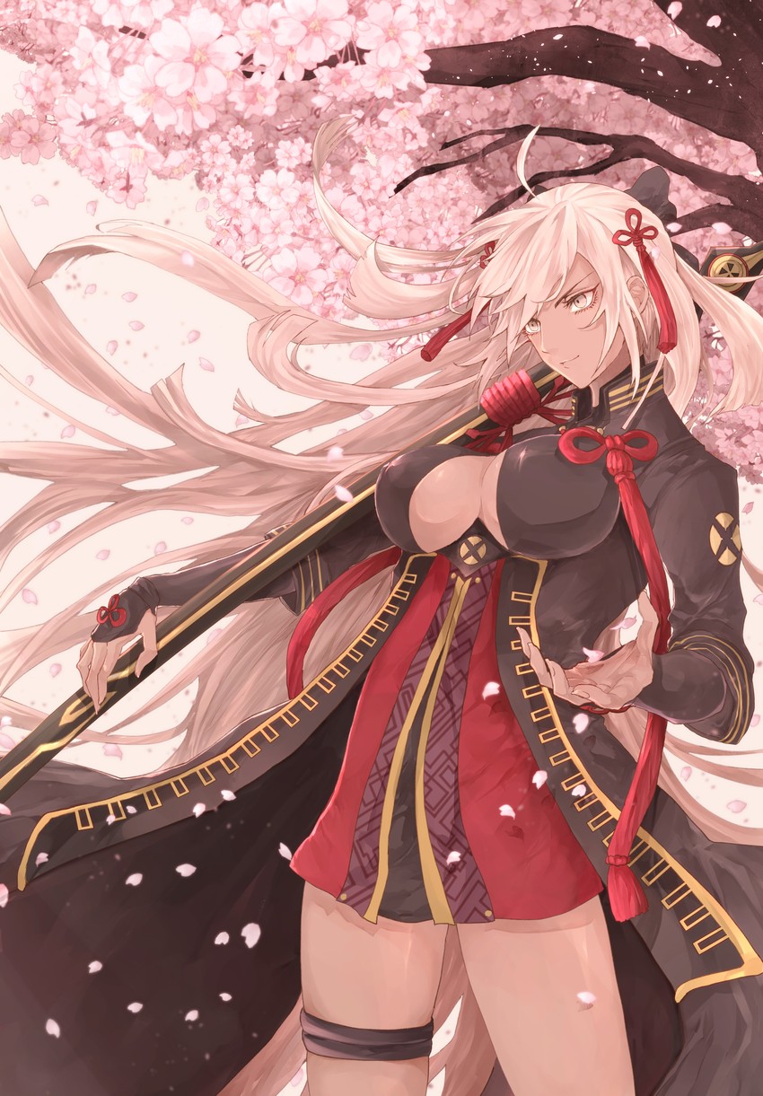 okita souji and okita souji alter (fate and 2 more) drawn by xp_rd
