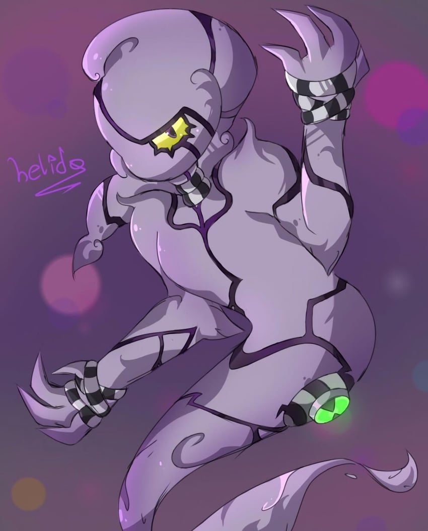 ghostfreak (ben 10) drawn by helido24