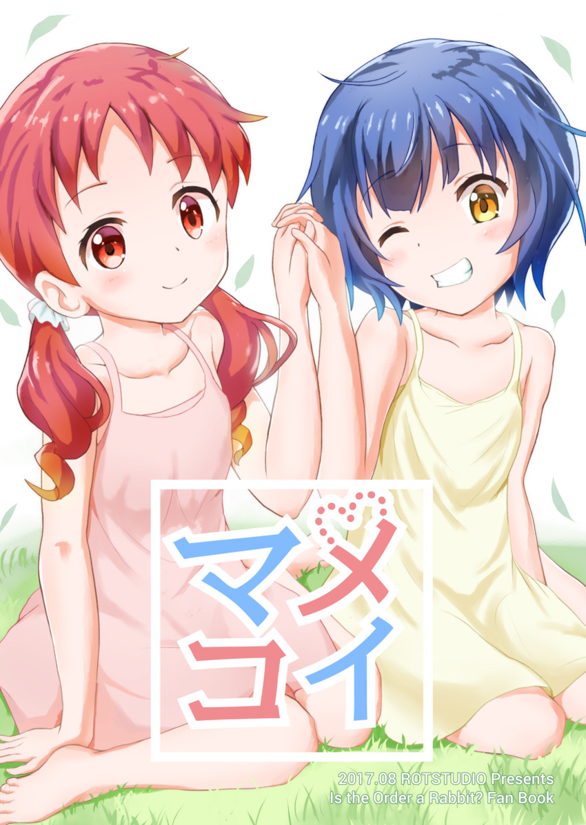 jouga maya and natsu megumi (gochuumon wa usagi desu ka?) drawn by aayh