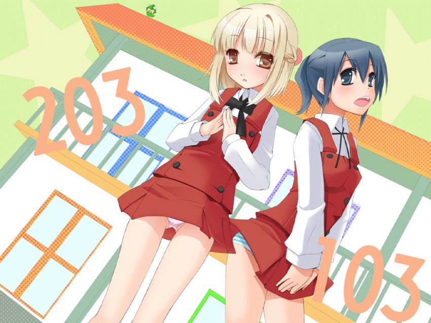nori, nazuna, and ume-sensei (hidamari sketch) drawn by wapokichi