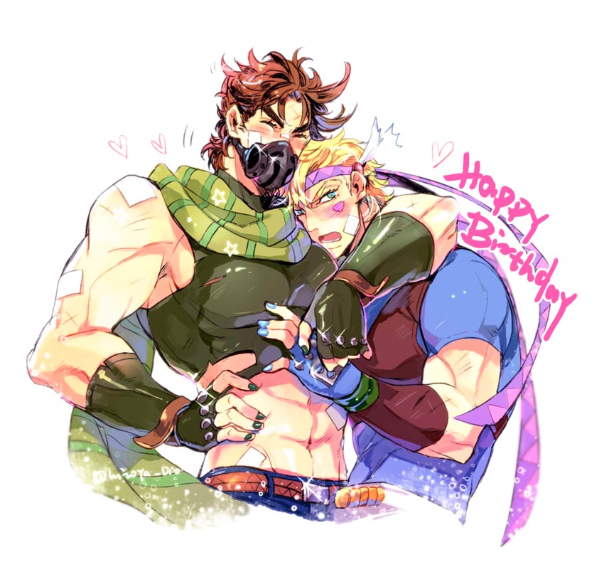 joseph joestar and caesar anthonio zeppeli (jojo no kimyou na bouken and 1 more) drawn by hatoyama_itsuru