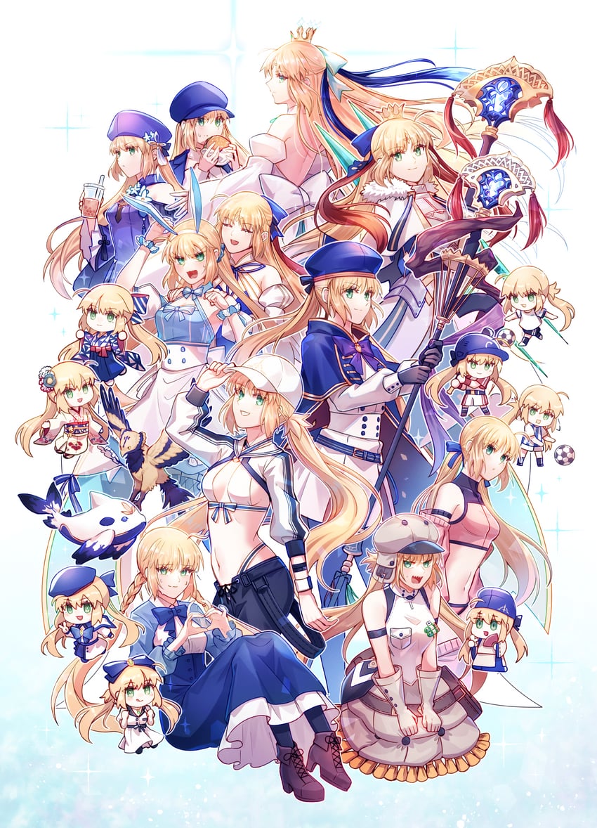 artoria pendragon and artoria caster (fate and 3 more) drawn by yamano_udumi
