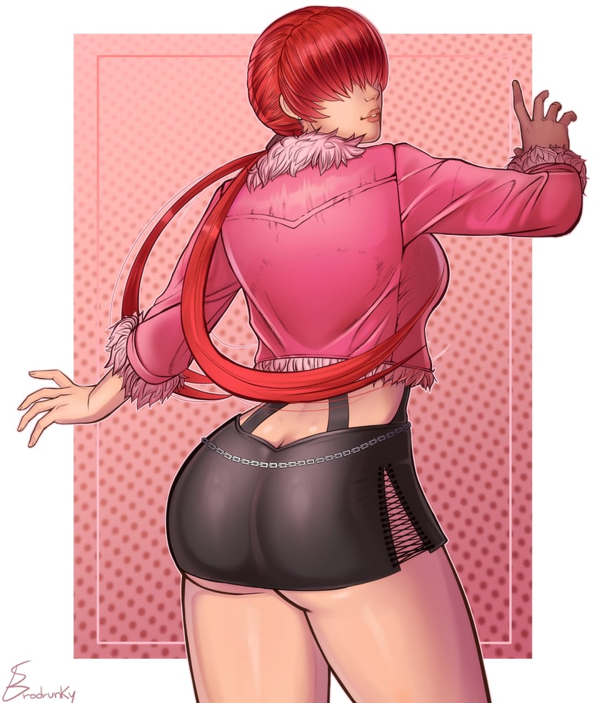 shermie (the king of fighters and 1 more) drawn by erodrunky