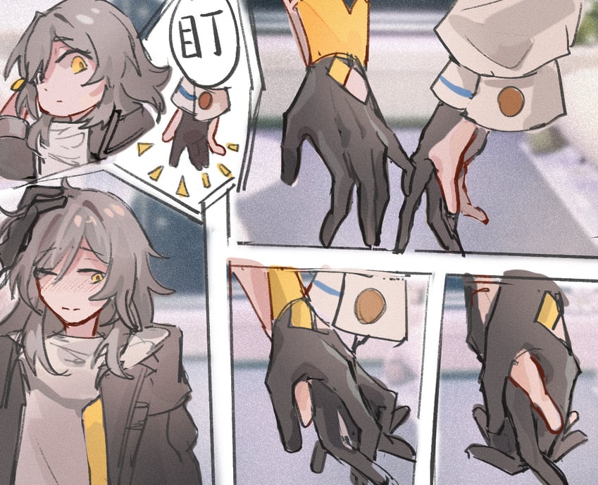 trailblazer, stelle, and march 7th (honkai and 1 more) drawn by yanwenzi_00