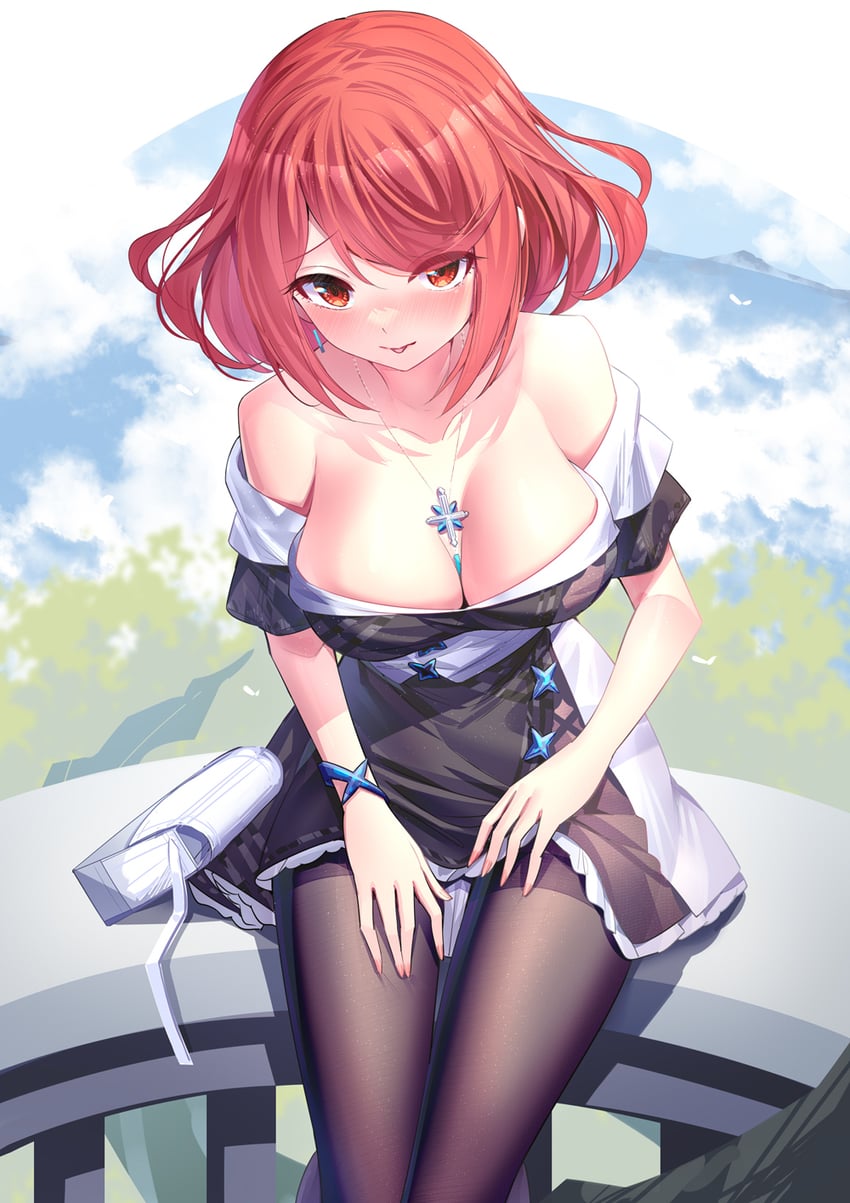 pyra (xenoblade chronicles and 1 more) drawn by ririko_(zhuoyandesailaer)