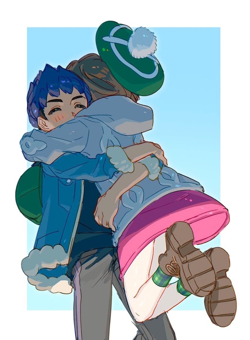 gloria and hop (pokemon and 1 more) drawn by fua1heyvot4ifsr