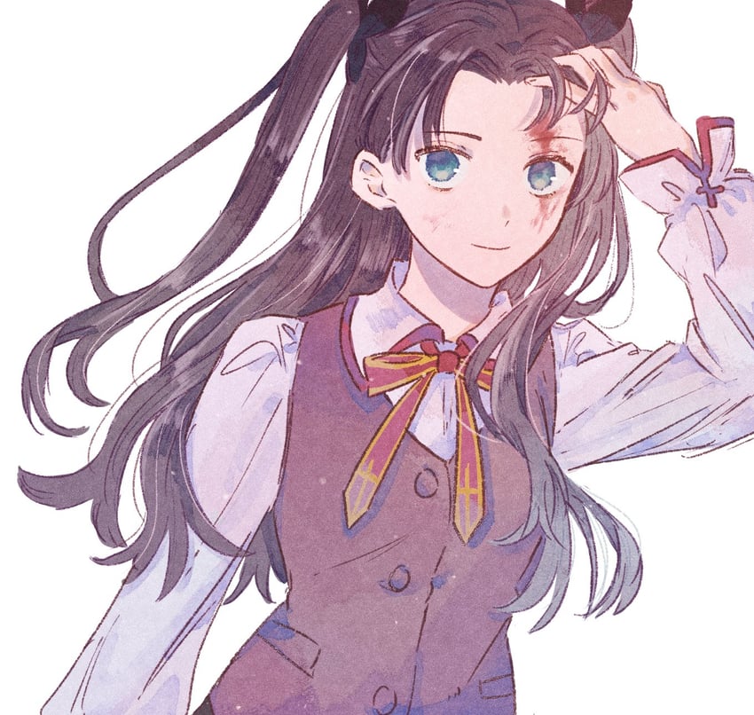 tohsaka rin (fate and 1 more) drawn by machi_(uqyjee)