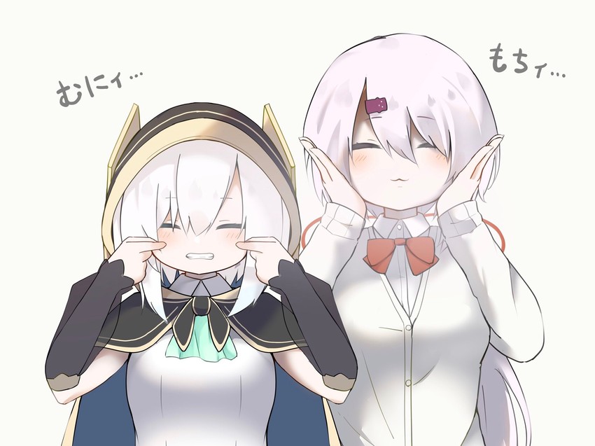 shiina yuika and ars almal (nijisanji) drawn by hagi_neco