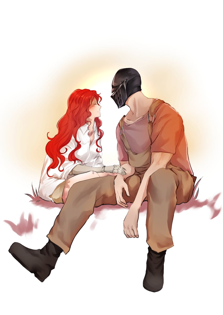 malenia blade of miquella and tarnished (elden ring) drawn by illip