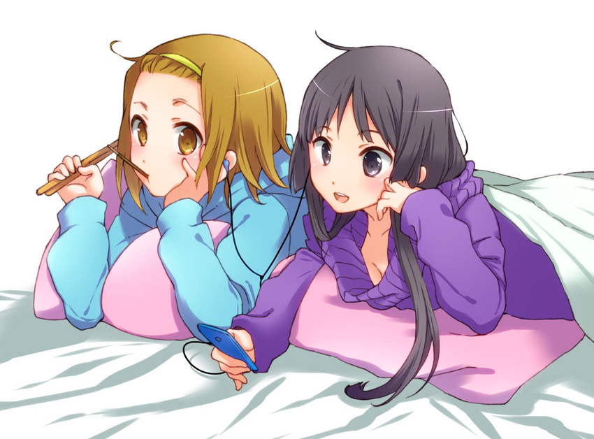 akiyama mio and tainaka ritsu (k-on!) drawn by yabusaka
