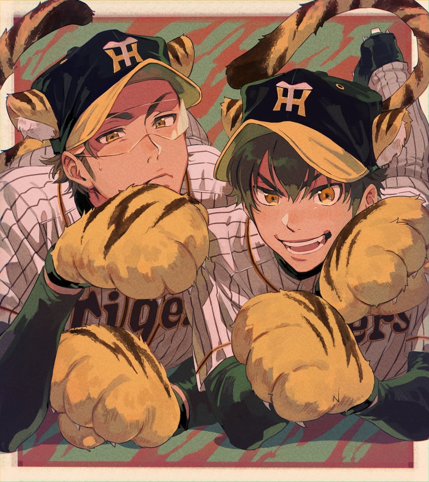 miyuki kazuya and sawamura eijun (ace of diamond and 1 more) drawn by sato_(sato_1_11)
