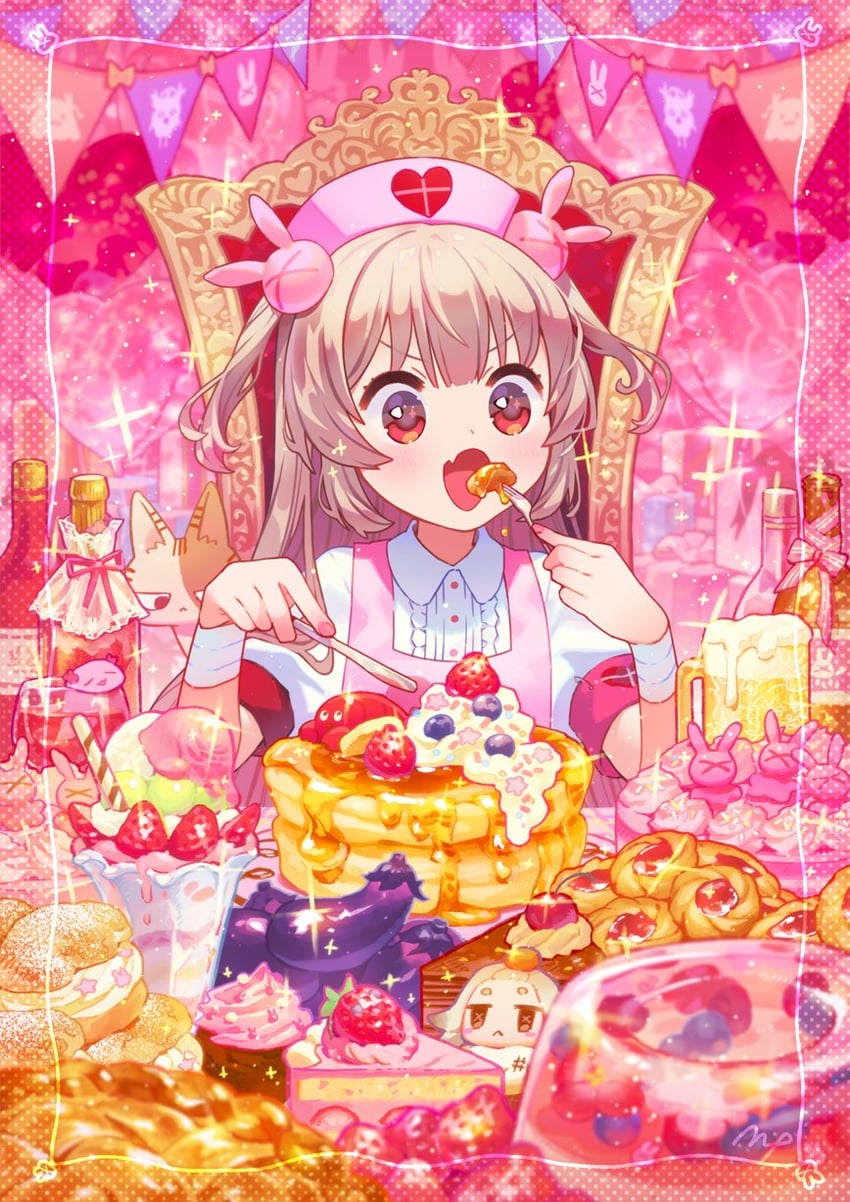 natori sana and saigou r irori (sana channel) drawn by maeya_susumu