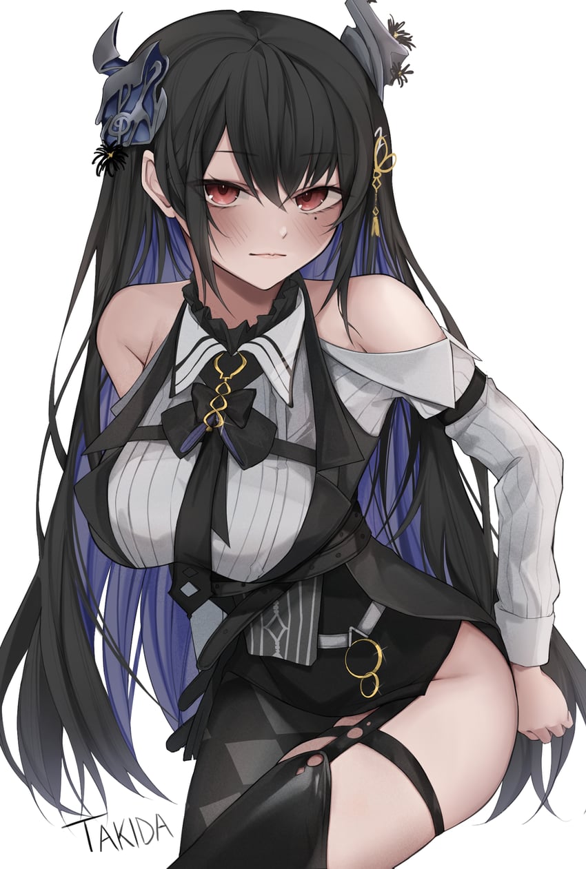 nerissa ravencroft (hololive and 1 more) drawn by takida_185