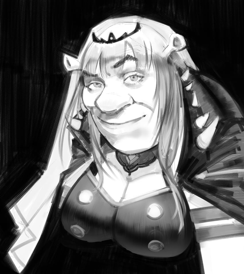 mori calliope and shrek (hololive and 2 more) drawn by xyanaid